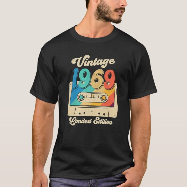 Camiseta Cinta Cassette 1969 53ª Edición Limitada 53 Años O (Anverso)