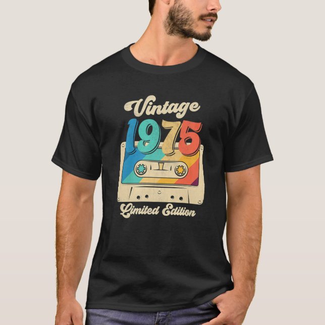 Camiseta Cinta Cassette 1975 47ª Edición Limitada 47 Años O (Anverso)