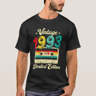 Camiseta Cinta Cassette De 29 Años Vintage 1993 29º Nacimie