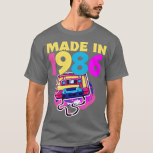 Camiseta Cinta cassette de cumpleaños 1986 2