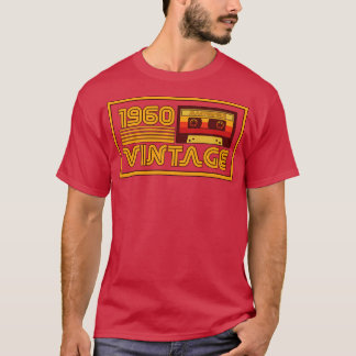 Camiseta Cinta Cassette de la pieza maestra de 1960 retro v