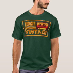 Camiseta Cinta Cassette de la pieza maestra de 1991 retro v