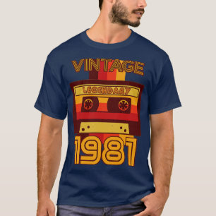 Camiseta Cinta Cassette legendaria retro 1981