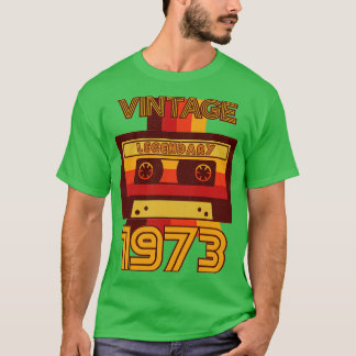 Camiseta Cinta Cassette legendaria retro de 1973