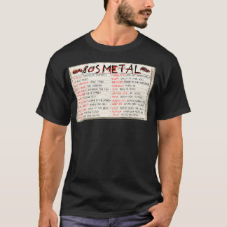 Camiseta Cinta cassette Metalizado pesada 80