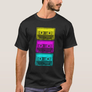 Camiseta Cinta cassette mixtape Retro Music 80s Vintage T S