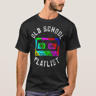 Camiseta Cinta Cassette Music T-Shirt Retro Escuela de 80 a