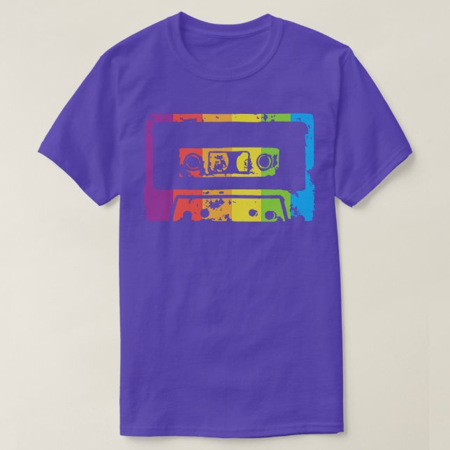 Camiseta Cinta cassette Rainbow (Diseño del anverso)