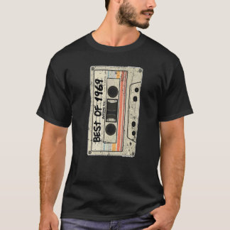 Camiseta Cinta Cassette Retro Cumpleaños Nacido 1969 Mejor 