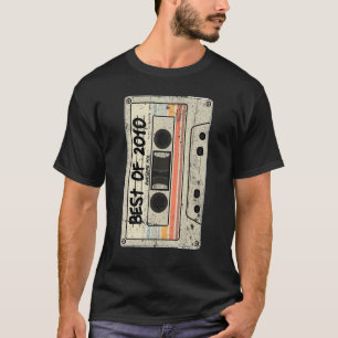 Camiseta Cinta Cassette Retro Cumpleaños Nacido 2010 Mejor