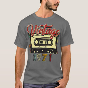 Camiseta Cinta Cassette Vintage 1971 Greatest Hits