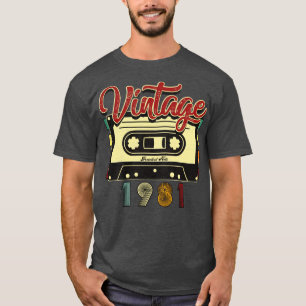 Camiseta Cinta Cassette Vintage 1981 Greatest Hits