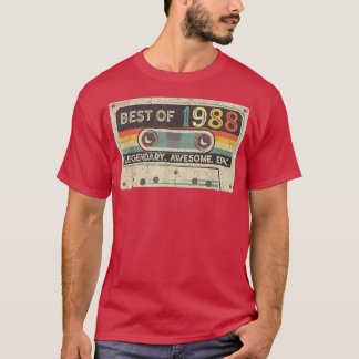 Camiseta Cinta Cassette Vintage 1988 edición limitada 34th 