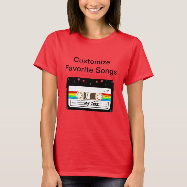 Camiseta Cinta Cassette Vintage T-Shirt (Anverso)