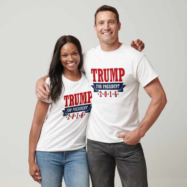 Camiseta Cinta certificada por Trump para presidente 2016 (Unisexo)