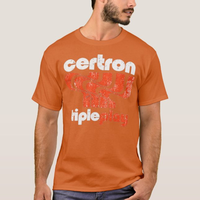 Camiseta Cinta Certron Cassette T-Shirt - Cassette Retro 80 (Anverso)