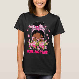 Camiseta Cinta Chica de Mujeres Negras Usa Cáncer De Mama R