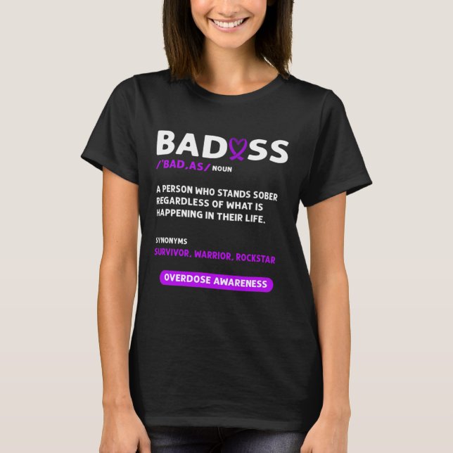 Camiseta Cinta. Conciencia sobre la sobredosis 3 (Anverso)