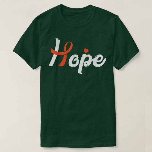 Camiseta Cinta contra el cáncer de riñón (Diseño del anverso)