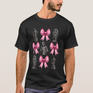 Camiseta Cinta Coqueta Momia Espeluznante Halloween Mamá Dí