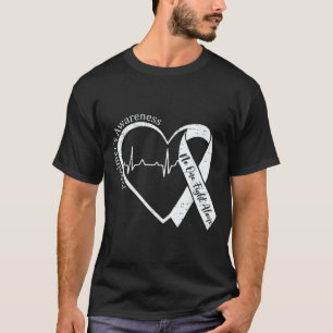 Camiseta cinta corazón morado conciencia alzheimer demencia