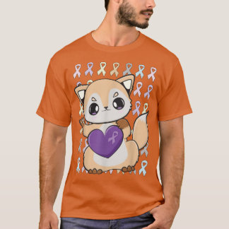 Camiseta Cinta Cute Fo Y Cinta Lavender Para Concienciación