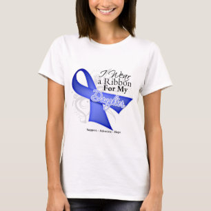 Camiseta Cinta Daughter Periwinkle Ribbon - Cáncer de Estóm