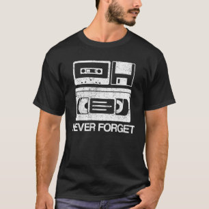 Camiseta Cinta de Audio Nunca Olvides Regalo 70s 80s 90s
