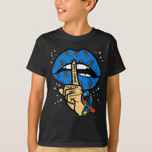 Camiseta Cinta de autismo no juzgues apoyo de conciencia de