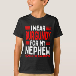Camiseta Cinta de Borgoña Tía Tío Célula de Trigo Concienci