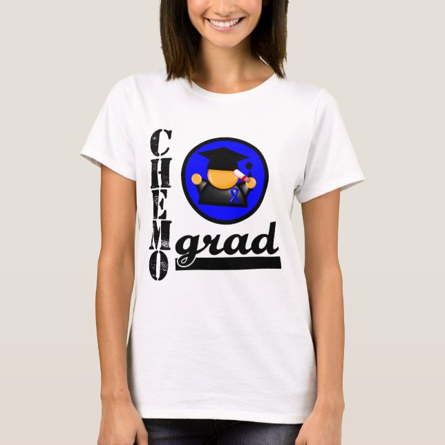 Camiseta Cinta de cáncer de colon de grado de Chemo (Anverso)