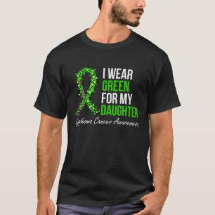 Camiseta Cinta De Cáncer De Linfoma Que Uso Verde Para Mi H