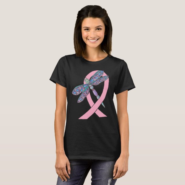 Camiseta Cinta de cáncer de mama (Anverso completo)