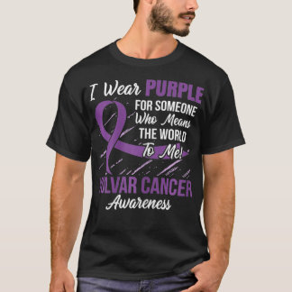 Camiseta Cinta de cáncer vulvar para mujeres alguien que si