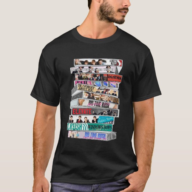 Camiseta Cinta de Casete de Big Time Rush (Anverso)