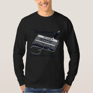 Camiseta Cinta de casete de los 80 de la vieja escuela Lápi
