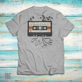 Camiseta Cinta de Casete de Música de Playa de los 80 Vinta