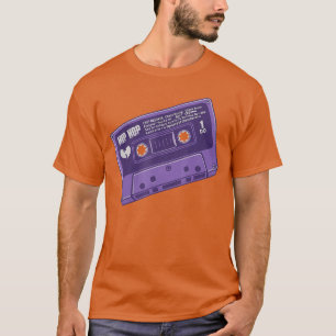 Camiseta Cinta de casete morada Música Hip Hop Retro Vintag