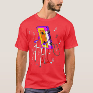Camiseta Cinta de casete Retro Vintage Música de los 70 80 