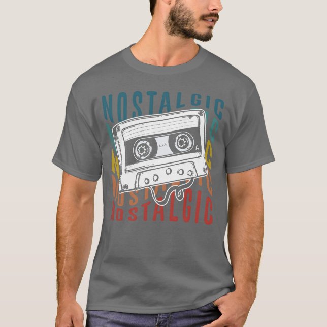 Camiseta Cinta de casete temática Rock Original retro (Anverso)