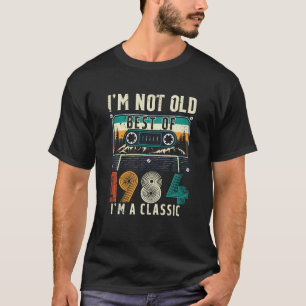 Camiseta Cinta de Casete Vintage Best Of 1984 Cumpleaños 40