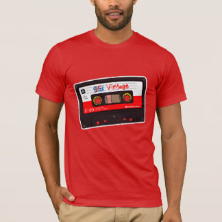 Camiseta Cinta de casete vintage gráficos Screwball rojo