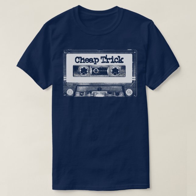 Camiseta Cinta de cassette barata negra (Diseño del anverso)