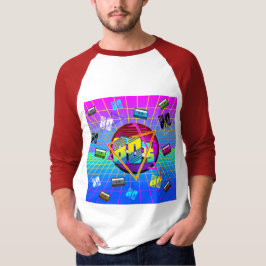 CAMISETA CINTA DE CASSETTE DE LA ESCUELA ANTIGUA RETRO DE L