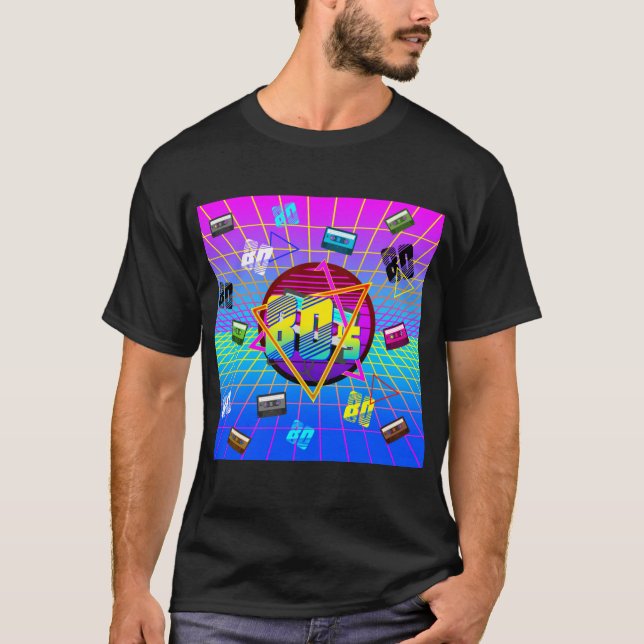 CAMISETA CINTA DE CASSETTE DE LA ESCUELA ANTIGUA RETRO DE L (Anverso)