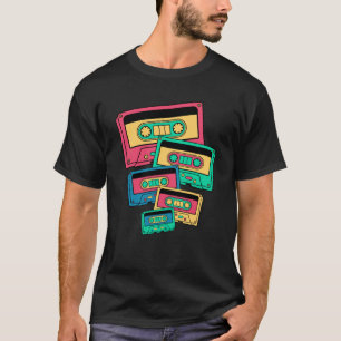Camiseta Cinta de Cassette Hippie Retro Vintage