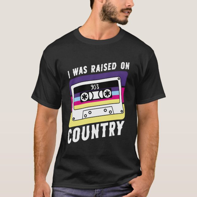 Camiseta Cinta De Cassette Que Crié En El País Occidental D (Anverso)