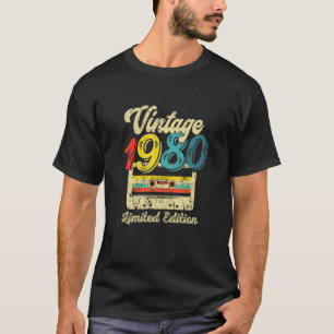 Camiseta Cinta De Cassette Retro 1980 41er Año De Cumpleaño