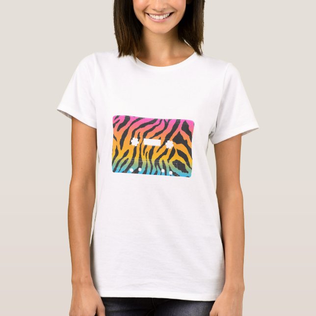 Camiseta Cinta de cassette retro Corey Tiger 80s (Anverso)