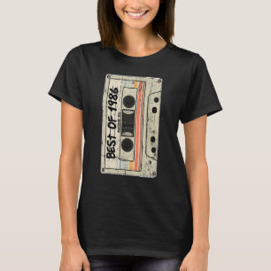 Camiseta Cinta de Cassette Retro Cumpleaños Nacido 1986 Mej